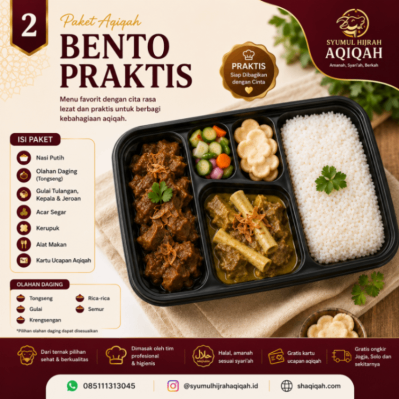 Paket Aqiqah Bento Praktis