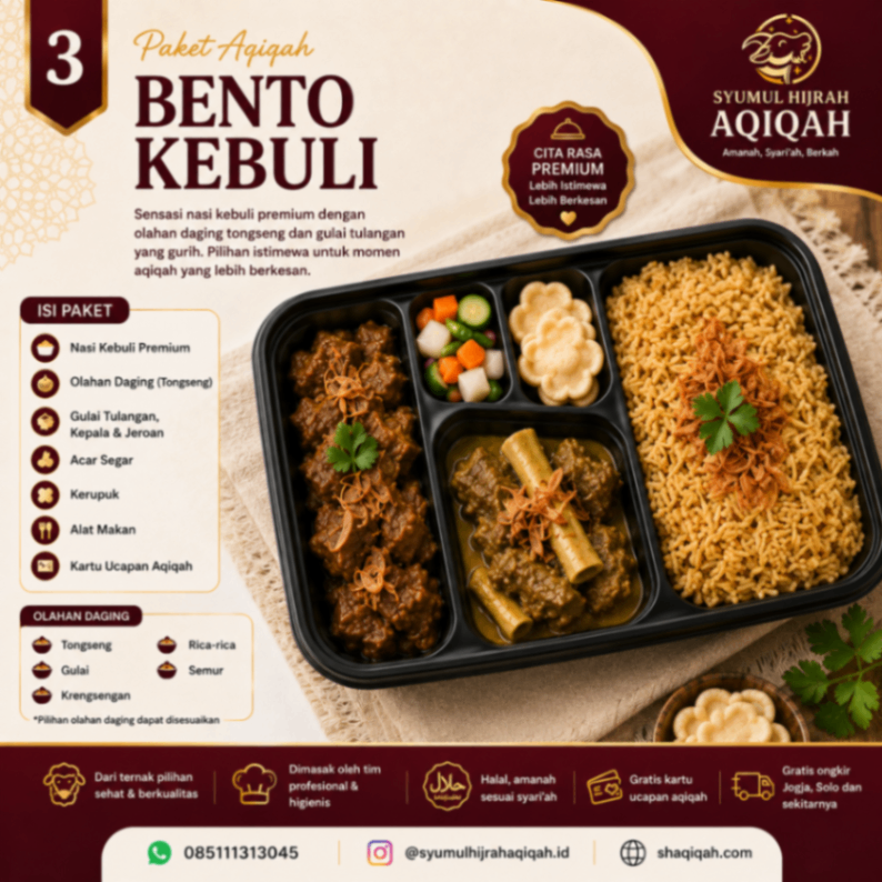 Paket Aqiqah Bento Kebuli