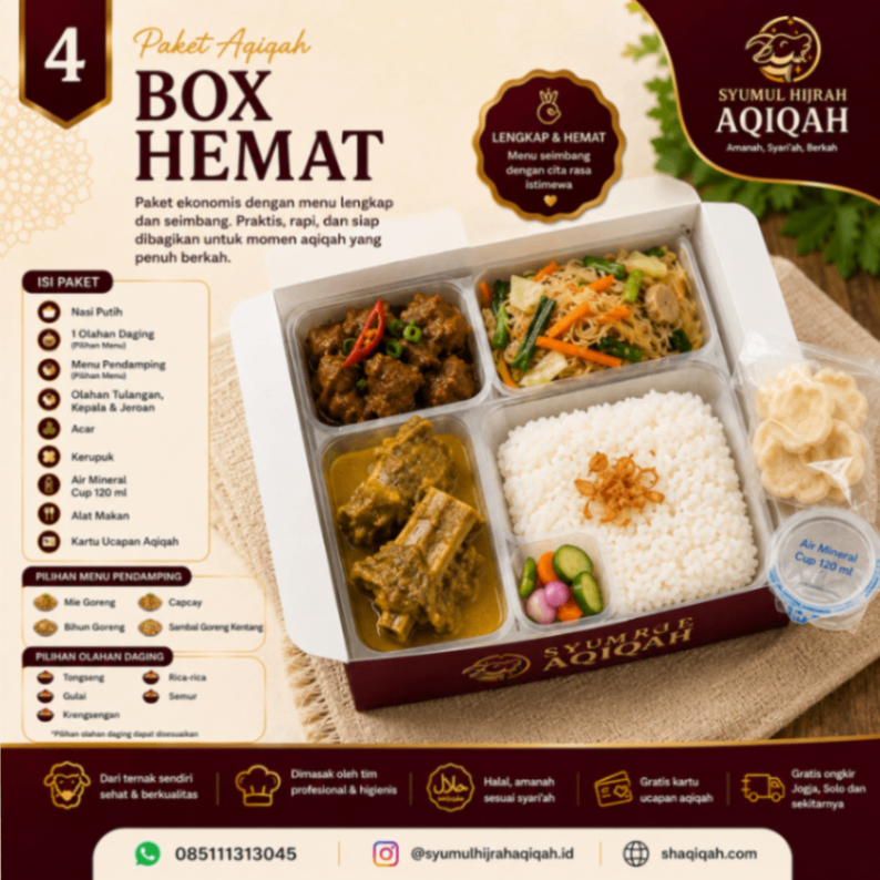 Paket Aqiqah Box Hemat