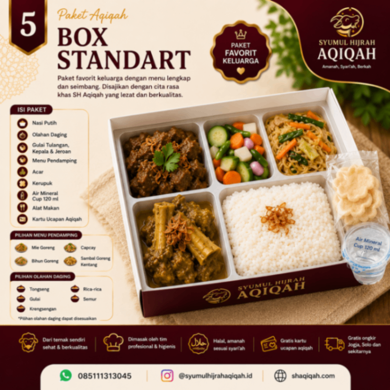 Paket Aqiqah Box Standart
