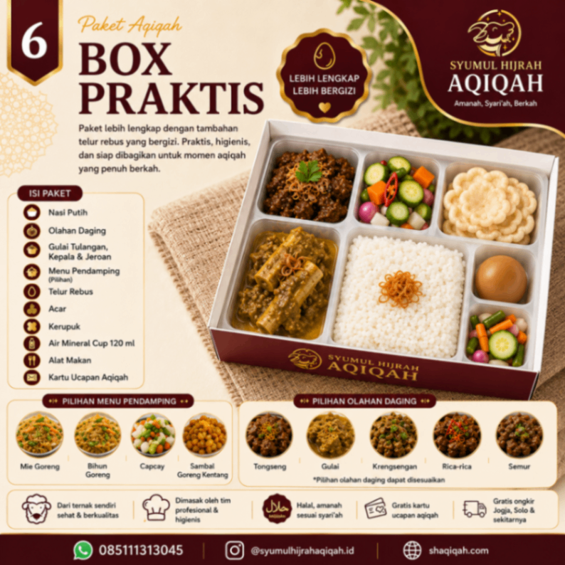 Paket Aqiqah Box Praktis