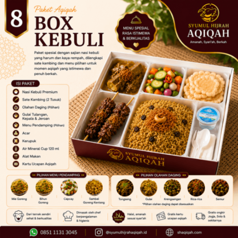 Paket Aqiqah Box Kebuli
