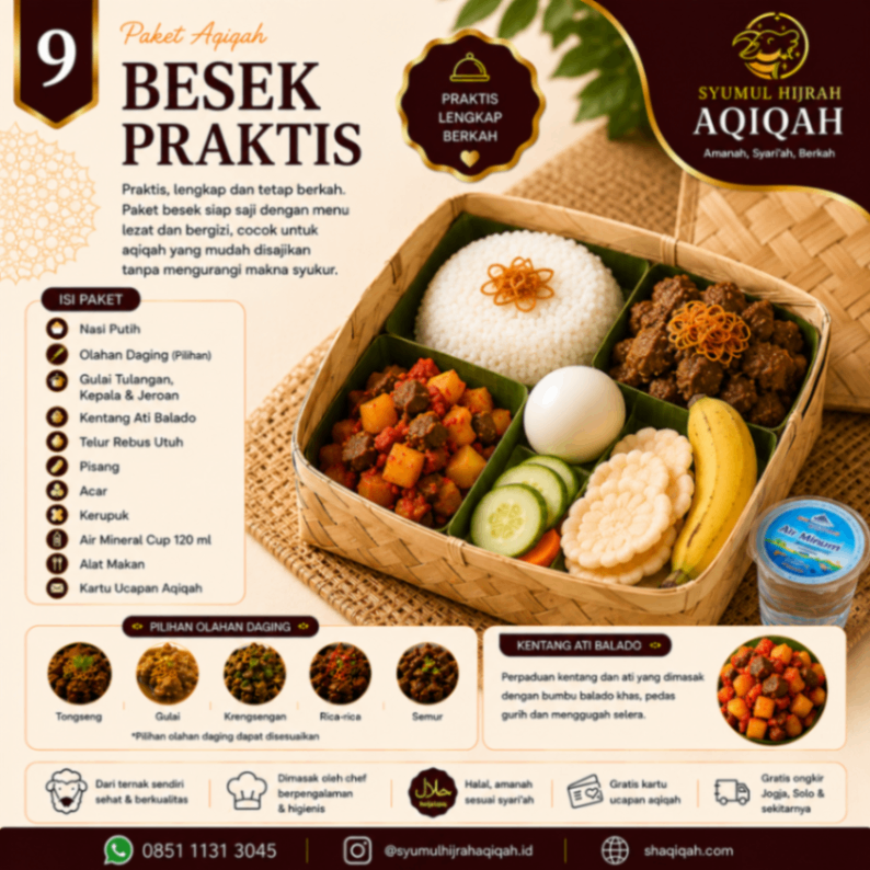 Paket Aqiqah Besek Praktis