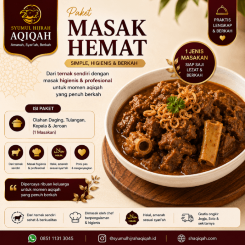 Paket Aqiqah Masak Hemat