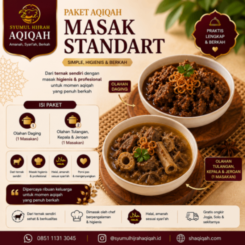 Paket Aqiqah Masak Standart