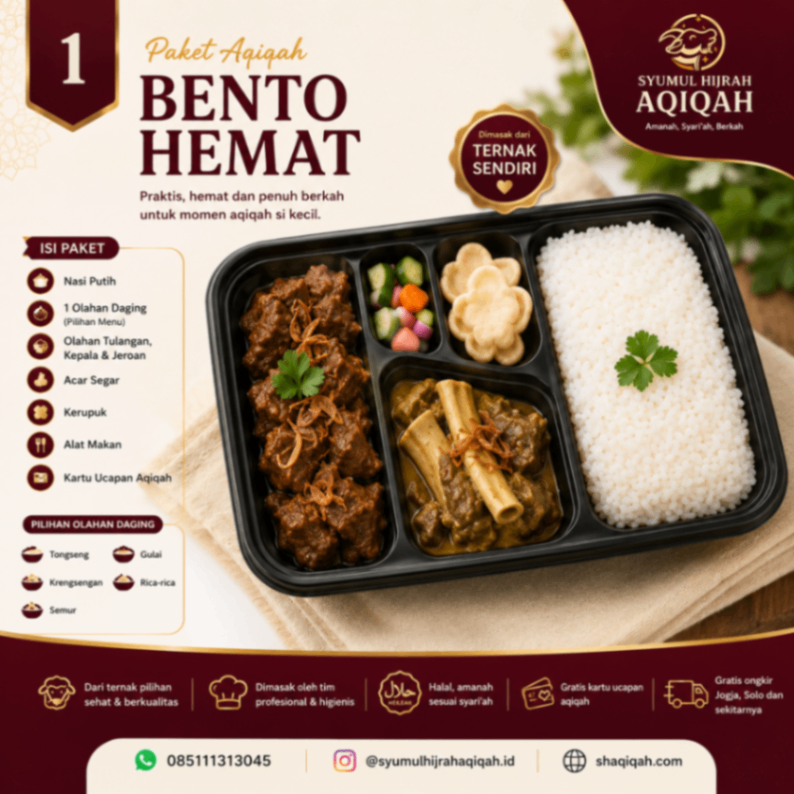 Paket Aqiqah Bento Hemat