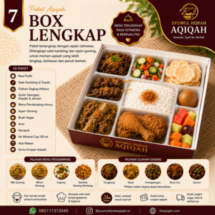 Paket Aqiqah Box Lengkap